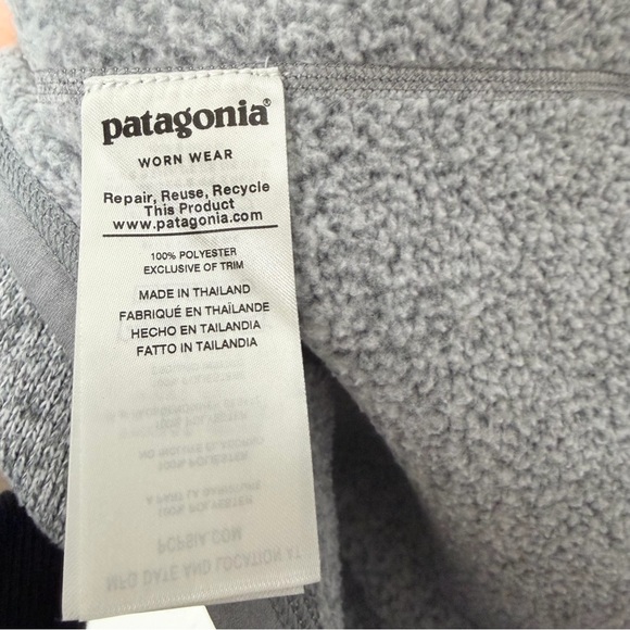 Patagonia Womens Better Sweater Quarter Zip GRAY Size Small O - Picture 6 of 9